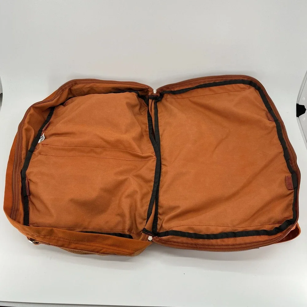 Vtg Whole Earth Provision Co Orange Canvas Field Bag Messenger Shoulder USA Made